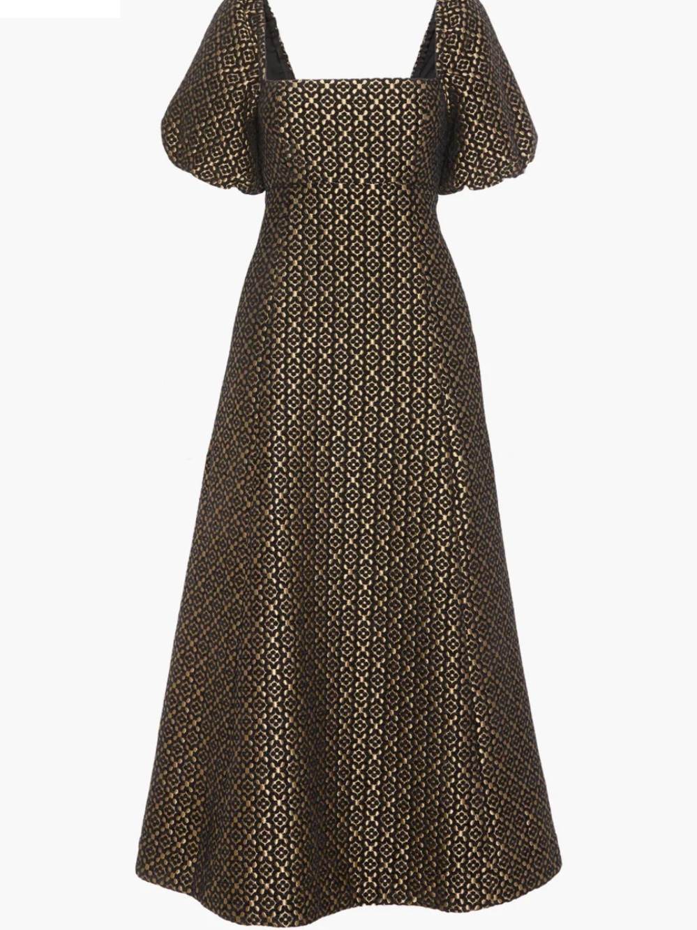 Hill House Matilda Dress in Metallic Brocade